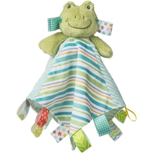 image:imageTaggies Lovey Baby amp Toddler Stuffed Animal Security Blanket Plush Soft Snuggle Toy with Sensory Tags 13 x 13Inches Green Peepers FrogGreen Peepers Frog