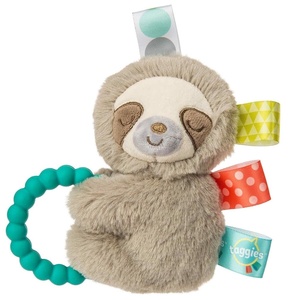 image:imageTaggies Soothing Sensory Stuffed Animal Security Blanket Molasses Sloth 13 x 13InchesBaby Rattle