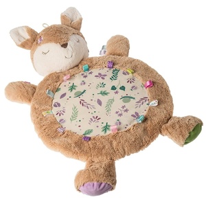 image:imageTaggies Tummy Time Baby Toddler Play Mat with Sensory Tags 31 x 23Inches Flora Fawn