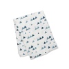 image:imageLulujo Baby Hello World Newborn Hat and Swaddle Blanket Set Hugs amp KissesBlue Triangle