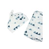 image:imageLulujo Baby Hello World Newborn Hat and Swaddle Blanket Set Hugs amp KissesBlue Triangle