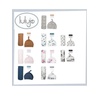 image:imageLulujo Baby Hello World Newborn Hat and Swaddle Blanket Set Hugs amp KissesBlue Triangle
