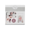 image:imageLulujo Baby Hello World Newborn Hat and Swaddle Blanket Set Hugs amp KissesEucalyptus