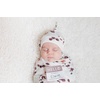 image:imageLulujo Baby Hello World Newborn Hat and Swaddle Blanket Set Hugs amp KissesEucalyptus