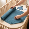 image:imageLulujo Baby Hello World Newborn Hat and Swaddle Blanket Set Hugs amp KissesNavy