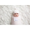 image:imageLulujo Baby Hello World Newborn Hat and Swaddle Blanket Set Hugs amp KissesPink