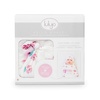 image:imageLulujo Baby Hello World Newborn Hat and Swaddle Blanket Set Hugs amp KissesPosies