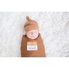 image:imageLulujo Baby Hello World Newborn Hat and Swaddle Blanket Set Hugs amp KissesTan