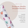 image:imageLulujo Baby Swaddle Blanket Unisex Softest 100 Cotton Muslin Swaddle Blanket Neutral Receiving Blanket for Girls amp Boys  47in x 47in JungleButterfly