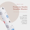 image:imageLulujo Baby Swaddle Blanket Unisex Softest 100 Cotton Muslin Swaddle Blanket Neutral Receiving Blanket for Girls amp Boys  47in x 47in JungleHockey