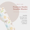 image:imageLulujo Baby Swaddle Blanket Unisex Softest 100 Cotton Muslin Swaddle Blanket Neutral Receiving Blanket for Girls amp Boys  47in x 47in JungleJungle