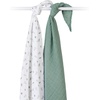 image:imageLulujo Baby Swaddle Blankets  Unisex Softest Breathable Cotton Muslin Swaddle Blanket Set  Neutral Receiving Blanket for Girls amp Boys  40in x 40in  Vintage Floral amp Dragonfly  2CountBunnies  Fern