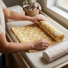 image:imageLulujo Baby Swaddle Blankets  Unisex Softest Breathable Cotton Muslin Swaddle Blanket Set  Neutral Receiving Blanket for Girls amp Boys  40in x 40in  Vintage Floral amp Dragonfly  2CountYellow Flowers  Dots