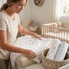 image:imageLulujo Baby Swaddle Blankets  Unisex Softest Breathable Cotton Muslin Swaddle Blanket Set  Neutral Receiving Blanket for Girls amp Boys  40in x 40in  Vintage Floral amp Dragonfly  2CountBees  Dots