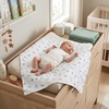 image:imageLulujo Baby Swaddle Blankets  Unisex Softest Breathable Cotton Muslin Swaddle Blanket Set  Neutral Receiving Blanket for Girls amp Boys  40in x 40in  Vintage Floral amp Dragonfly  2CountBunnies  Fern