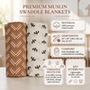 image:imageLulujo Baby Swaddle Blankets  Unisex Softest Breathable Cotton Muslin Swaddle Blanket Set  Neutral Receiving Blanket for Girls amp Boys  40in x 40in  Vintage Floral amp Dragonfly  2CountMudcloth  Blackbirds