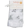 image:imageLulujo Unisex Breathable Cotton Muslin Security Blanket with Silky Satin Trim Neutral Comforting Blanket 16 x 16 GolfAfrique