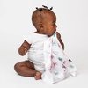 image:imageLulujo Unisex Breathable Cotton Muslin Security Blanket with Silky Satin Trim Neutral Comforting Blanket 16 x 16 GolfButterfly