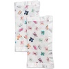 image:imageLulujo Unisex Breathable Cotton Muslin Security Blanket with Silky Satin Trim Neutral Comforting Blanket 16 x 16 GolfButterfly