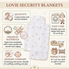 image:imageLulujo Unisex Breathable Cotton Muslin Security Blanket with Silky Satin Trim Neutral Comforting Blanket 16 x 16 GolfDaisies
