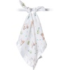 image:imageLulujo Unisex Breathable Cotton Muslin Security Blanket with Silky Satin Trim Neutral Comforting Blanket 16 x 16 GolfGolf