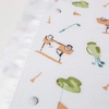 image:imageLulujo Unisex Breathable Cotton Muslin Security Blanket with Silky Satin Trim Neutral Comforting Blanket 16 x 16 GolfGolf