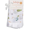 image:imageLulujo Unisex Breathable Cotton Muslin Security Blanket with Silky Satin Trim Neutral Comforting Blanket 16 x 16 GolfGolf