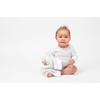 image:imageLulujo Unisex Breathable Cotton Muslin Security Blanket with Silky Satin Trim Neutral Comforting Blanket 16 x 16 GolfGreenery