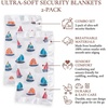image:imageLulujo Unisex Breathable Cotton Muslin Security Blanket with Silky Satin Trim Neutral Comforting Blanket 16 x 16 GolfSailboats