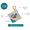 image:imageMary Meyer Crinkle Teether Toy with Baby Paper and Squeaker 6 x 6Inches Skippy SnailLil Hero