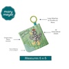 image:imageMary Meyer Crinkle Teether Toy with Baby Paper and Squeaker 6 x 6Inches Skippy SnailRocky Chicken