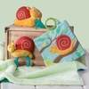 image:imageMary Meyer Crinkle Teether Toy with Baby Paper and Squeaker 6 x 6Inches Skippy SnailSkippy Snail