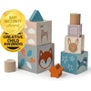image:imageMary Meyer Leika Wooden Toys Nesting amp Stacking Blocks Montessori Toys for 18 Months Old Toddler Preschool Gifts 35 x 135Inches Woodland Animals