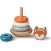 image:imageMary Meyer Leika Wooden Toys Stacking Rings Montessori Toys for 24 Months Old Toddler Preschool Gifts 425 x 7Inches Raccoon amp Fox