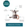 image:imageMary Meyer Soft Baby Rattle with Soothing Teether Ring 6Inches Dusty Donkey