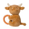 image:imageMary Meyer Soft Baby Rattle with Soothing Teether Ring 6Inches Hetty Highland Cow