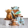 image:imageMary Meyer Soft Baby Rattle with Soothing Teether Ring 6Inches Hetty Highland Cow