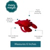 image:imageMary Meyer Soft Baby Rattle with Teether Ring 6Inches Lobbie Lobster