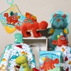 image:imageMary Meyer Soft Cloth Book with Crinkle Paper and Squeaker 6 x 6Inches Pebblesaurus