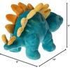 image:imageMary Meyer Stuffed Animal Smootheez PillowSoft Toy 10Inches Green T Rex DinosaurBlue Stegosaurus Dinosaur