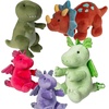 image:imageMary Meyer Stuffed Animal Smootheez PillowSoft Toy 10Inches Green T Rex DinosaurRed Triceratops Dinosaur