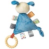 image:imageTaggies Teething Toys Baby Rattle Portable Triangle Activity Toy with Sensory Tags 6Inches Puppy