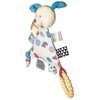 image:imageTaggies Teething Toys Baby Rattle Portable Triangle Activity Toy with Sensory Tags 6Inches Puppy