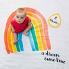 image:imagelulujo Baby First Year Milestone Blanket and Cards Set A Dream Come True