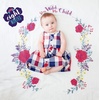 image:imagelulujo Baby First Year Milestone Blanket and Cards Set Stay Wild My ChildStay Wild My Child