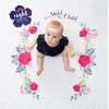 image:imagelulujo Baby First Year Milestone Blanket and Cards Set Stay Wild My ChildStay Wild My Child