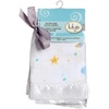 image:imageLulujo Unisex Breathable Cotton Muslin Security Blanket with Silky Satin Trim Neutral Comforting Blanket 16 x 16 GolfDreamland