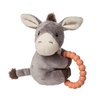 image:imageMary Meyer Soft Baby Rattle with Soothing Teether Ring 6Inches Dusty Donkey