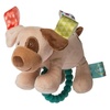 image:imageTaggies Soft Baby Rattle with Teether Ring 6Inches Buddy Dog