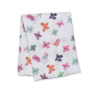 image:imageLulujo Baby Swaddle Blanket Unisex Softest 100 Cotton Muslin Swaddle Blanket Neutral Receiving Blanket for Girls amp Boys  47in x 47in JungleButterfly